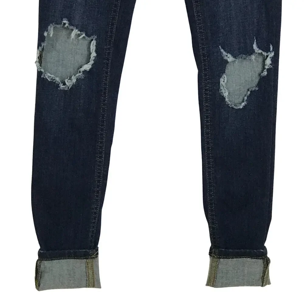 Free People Distressed Skinny Ankle Jeans
